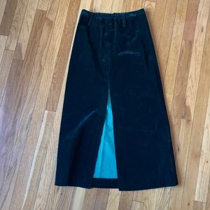 Vintage emerald green midi/maxi skirt